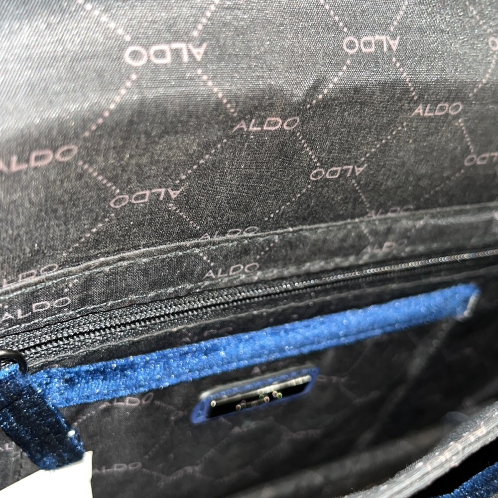 Aldo blue velvet evening crossbody bag - Picture 11 of 17